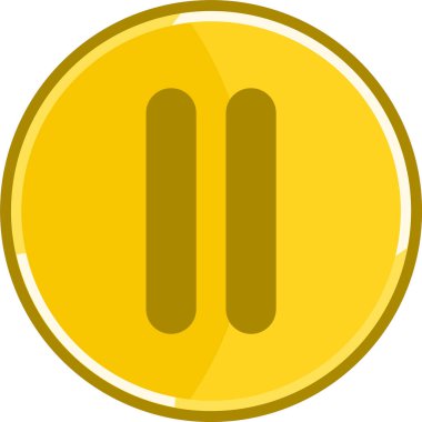 Altın duraklama simgesi. Simgeyi duraklat.