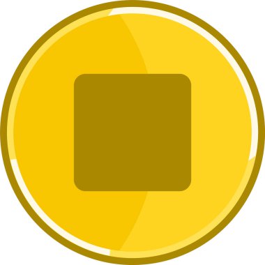 Golden Stop ikonu. Ses simgesini durdur.