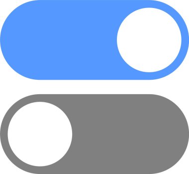 Açma kapama düğmesi. Anahtar simgesini aç / kapat.