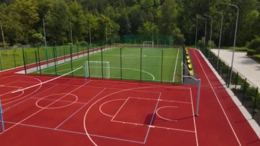 Futbol mini saha hava fotoğrafçılığı