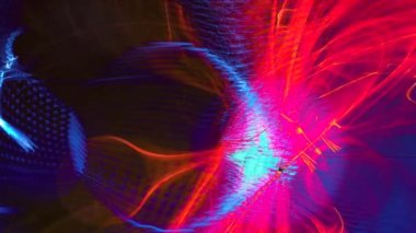 Swirling plasma electric background video. Abstract and hypnotic motion. Astral projection or nebulous movement.