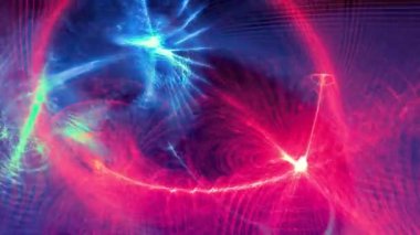 Swirling plasma electric background video. Abstract and hypnotic motion. Astral projection or nebulous movement.