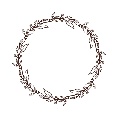 Elle çizilmiş çiçek ve yapraklarla Rustik Çiçek Taslağı