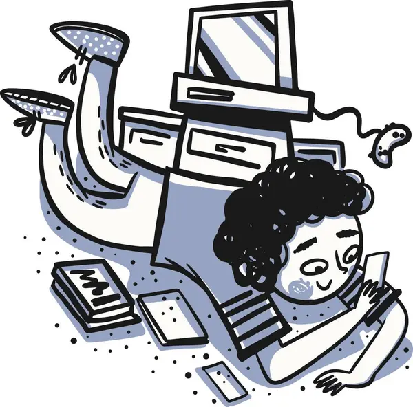 Bilgisayarlı El Çizimi Çocuk