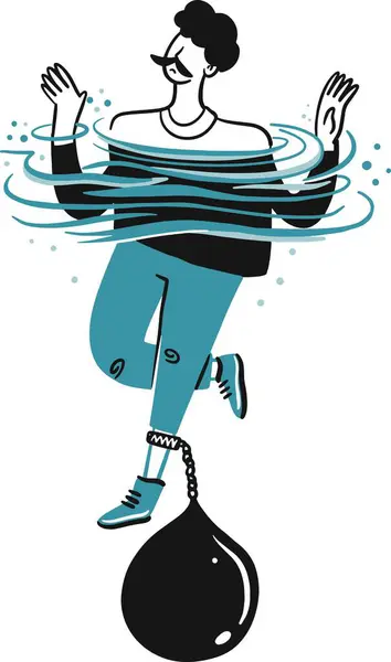 El örgü iğneleriyle çizilmiş.