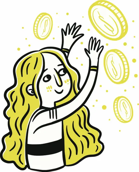 Elleri çizilmiş Paralı kız