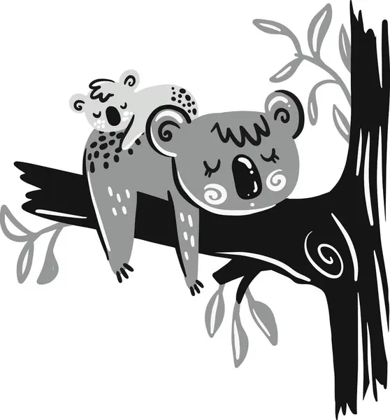 Dallı şirin tembel hayvan.