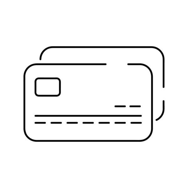 Kredi kartı vektörü düz simgesi, banka kartı ikonu ödemesi veya plastik para ana hatları vektörü. Beyaz arkaplanda izole edilmiş bir simge. Ticari mali yatırım