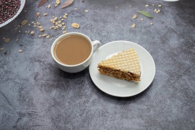 Kahve ve çikolata ile gözleme 