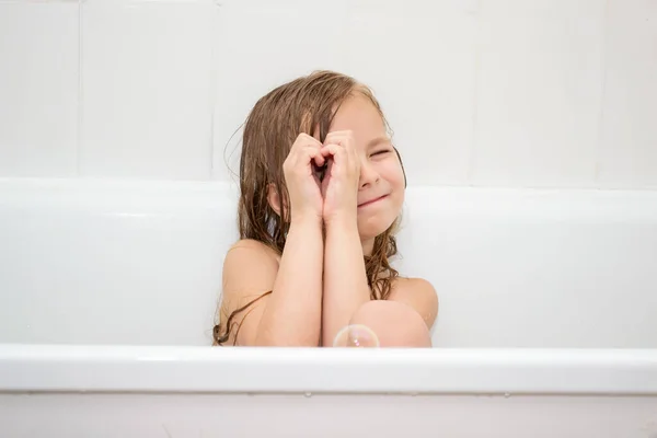 Girl Bath — Stock Photo, Image