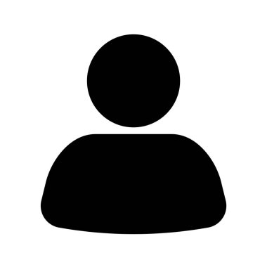 Kişi simgesi vektörü. Kullanıcı işareti. Profil simgesi. Erkek sembolü düz illüstrasyon tasarımı