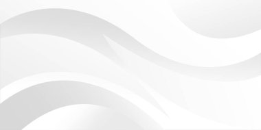 Gradyan rengi ve sanatsal dinamik çizgi dekorasyonuna sahip beyaz arkaplan soyutu