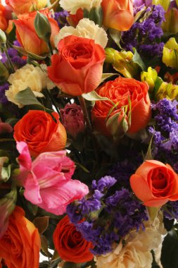 Renkli çiçek arka planı. bahar çiçeği kartı