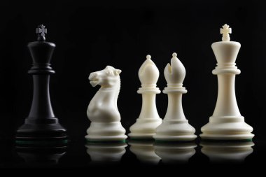 Siyah beyaz satranç tahtası