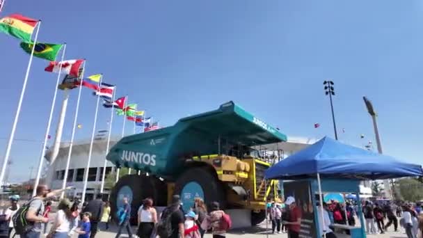 サンティアゴ チャイルド 2023 チリのナショナルスタジアム パンアメリカンゲームの会場 高品質の4K映像 — ストック動画