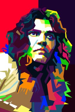 Tommy Bolin Klasik Rock Gitar Pop Sanatı WPAP