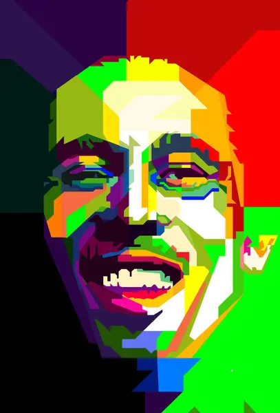 Stock vector Bob Marley Reggae Icon Pop Art WPAP.