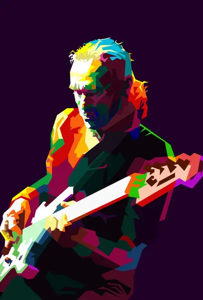 stock vector Billy Sheehan Bass Musician Pop Art WPAP Vector.