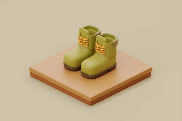 Κάμπινγκ Στη Φύση Παπούτσια Πεζοπορίας Στοιχεία Για Κατασκήνωση Καλοκαιρινή Κατασκήνωση — Φωτογραφία Αρχείου
