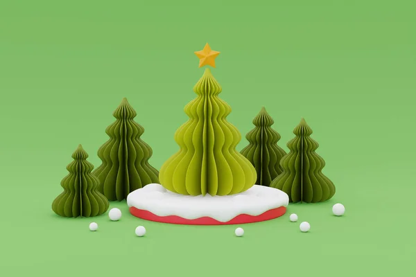 Kerstachtergrond Met Dennenboom Vrolijk Kerstfeest Gelukkig Nieuwjaar Destructie — Stockfoto