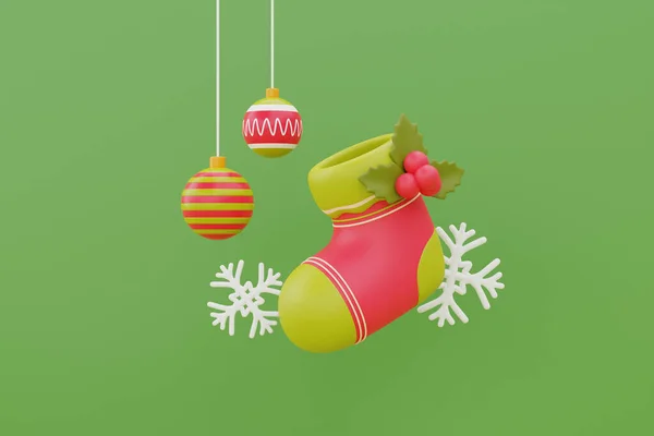 Χριστουγεννιάτικο Φόντο Κάλτσες Δώρα Και Χριστουγεννιάτικο Στολίδι Καλά Χριστούγεννα Και — Φωτογραφία Αρχείου