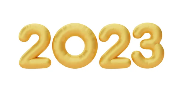 Feliz Ano Novo 2023 Número Dourado Isolado Decoração Para Ano — Fotografia de Stock