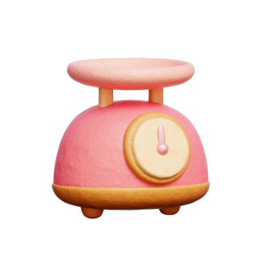 3D Ağırlık Ölçeği, Fırın Tatlısı, Fırın Aletleri, 3D Hazırlama.