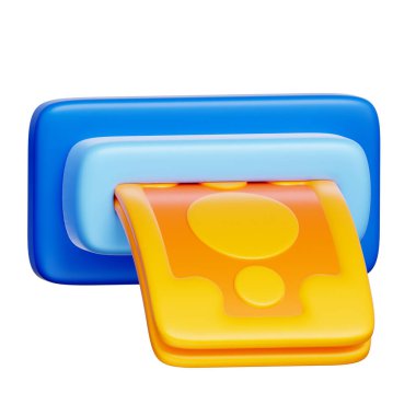 Para çekme, Bankacılık Finans Servisi, 3D sunum.