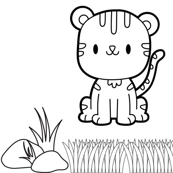 coloring book for children, cute animals