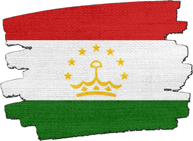 Tacikistan Bayrağı, kumaş dokusundan yapılmıştır.