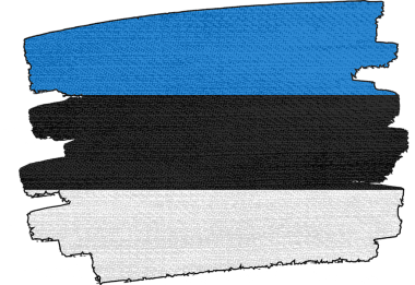 Estonya Bayrağı, kumaş dokusundan yapılmıştır