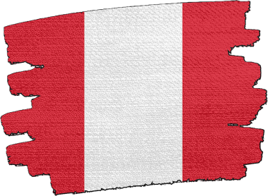 Peru Bayrağı, kumaş dokusundan yapılmıştır.