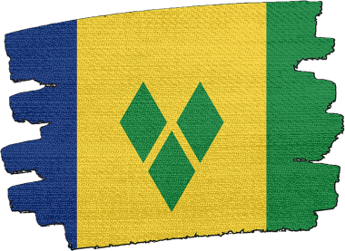 Saint Vincent ve Grenadines Bayrağı, kumaş dokusundan yapılmıştır.