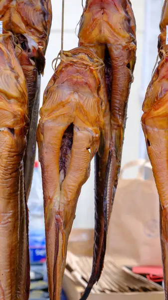 smoked ready-made fish African catfish. Farmers\' Country Market.