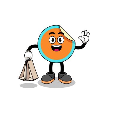 Çıkartma alışverişi, karakter tasarımı