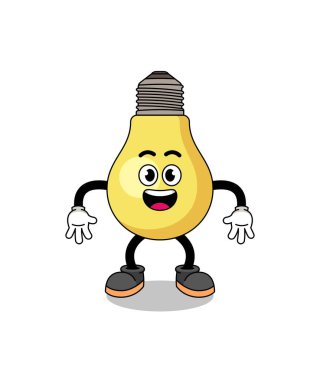 Şaşırtıcı jestli ampul çizgi filmi, karakter tasarımı