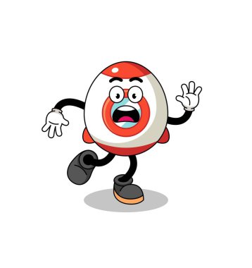 Kayan roket maskotu çizimi, karakter tasarımı