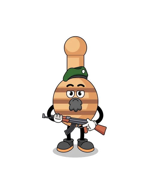 Character Cartoon Honey Dipper Special Force Character Design — Stock Vector