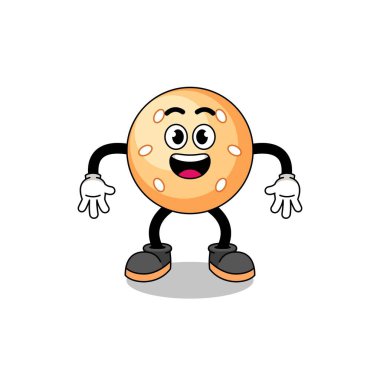 Şaşırtıcı jestli susam topu çizgi filmi, karakter tasarımı