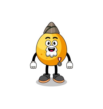 Karakter karikatürü Altın Yumurta, bir emektar, karakter tasarımı