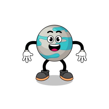 Şaşırtıcı jestli gezegen çizgi filmi, karakter tasarımı