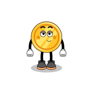 Utangaç duruşu olan çizgi film çifti, karakter tasarımı.