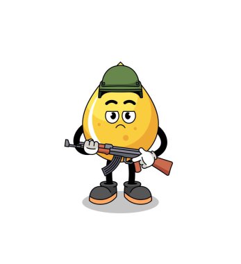 Bal bırakma askeri çizgi filmi, karakter tasarımı.