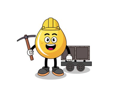 Bal damlası madencisinin maskotu, karakter tasarımı