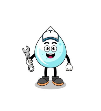 süt damlası çizimi bir mekanik olarak, karakter tasarımı