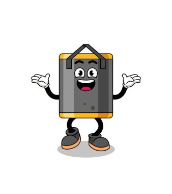 Kum torbası çizgi filmi Mutlu bir jest, karakter tasarımı ile arama