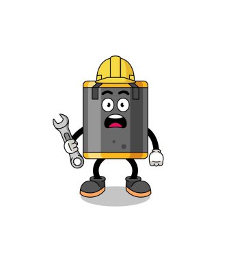 404 hatayla kum torbasının karakter tasarımı