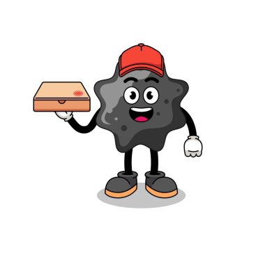 Pizzacı olarak mürekkep çizimi, karakter tasarımı.