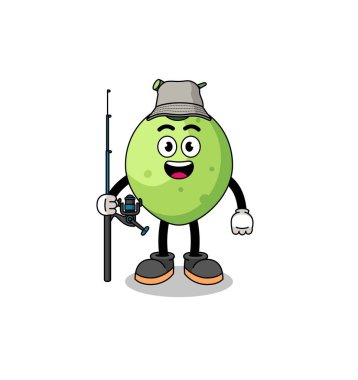 Hindistan cevizi balıkçısının maskotu, karakter tasarımı