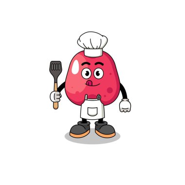 Kaju aşçısının maskotu, karakter tasarımı.